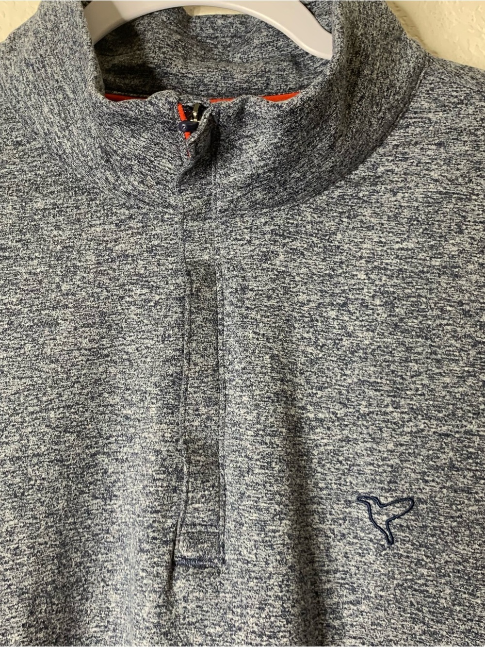 Birddogs Mens heather blue quarter zip pullover XL - Picture 6 of 10